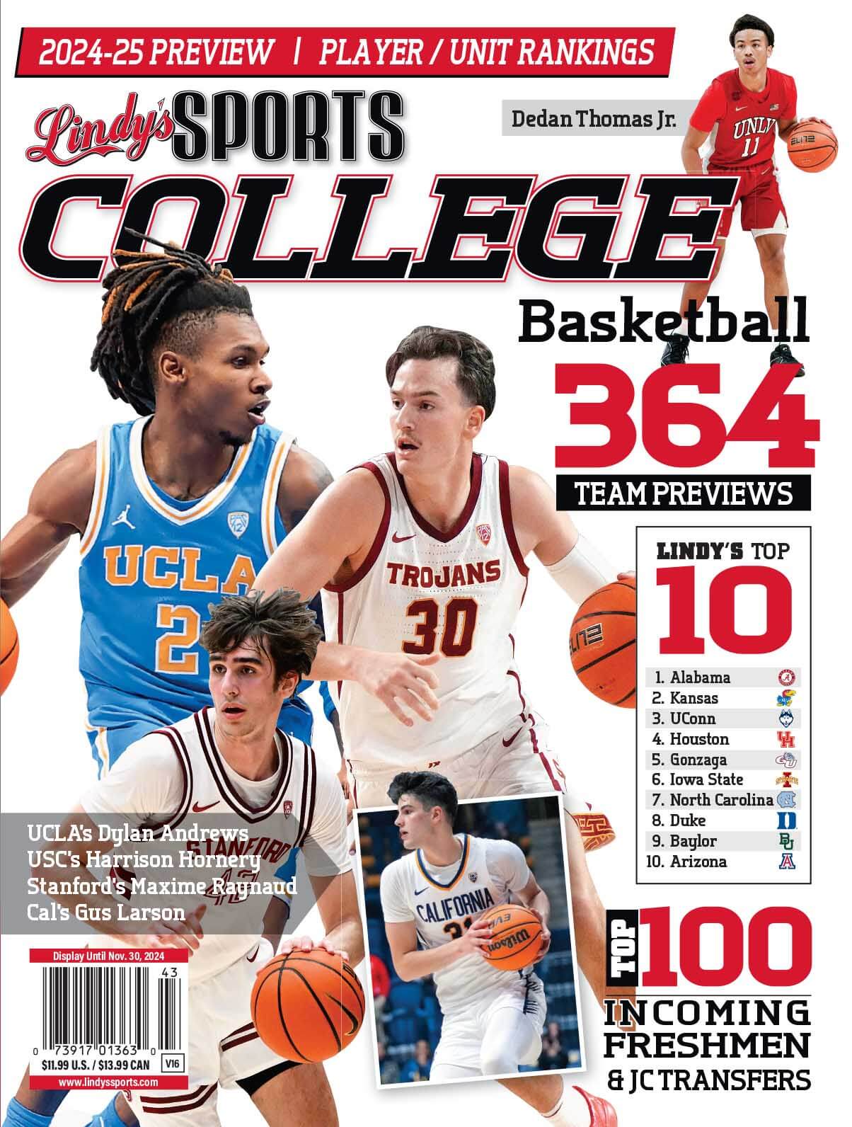 Pre Order Lindys College Basketball Magazine 2026-2027