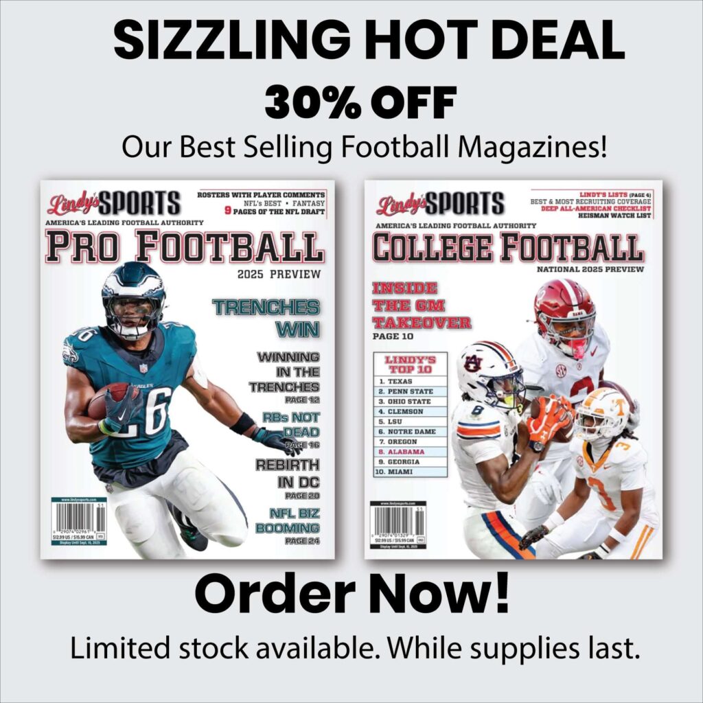 Lindy’s College Football & Pro Football Combo 2026-2027